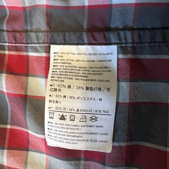 Arc'teryx Brohm Short Sleeve Shirt, Small, Red Plaid - Picture 7 of 8